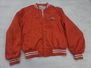Vtg Florida Gators Jacket Mens M Orange Satin Bomber Football Hartwell NCAA READ